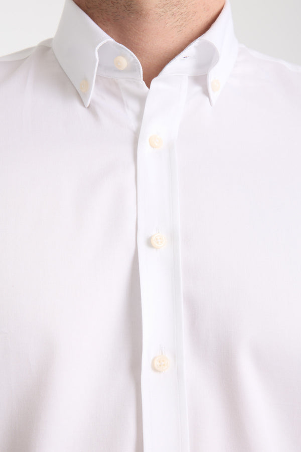 Camicia Uomo Leonardo Sport Satin Bianco