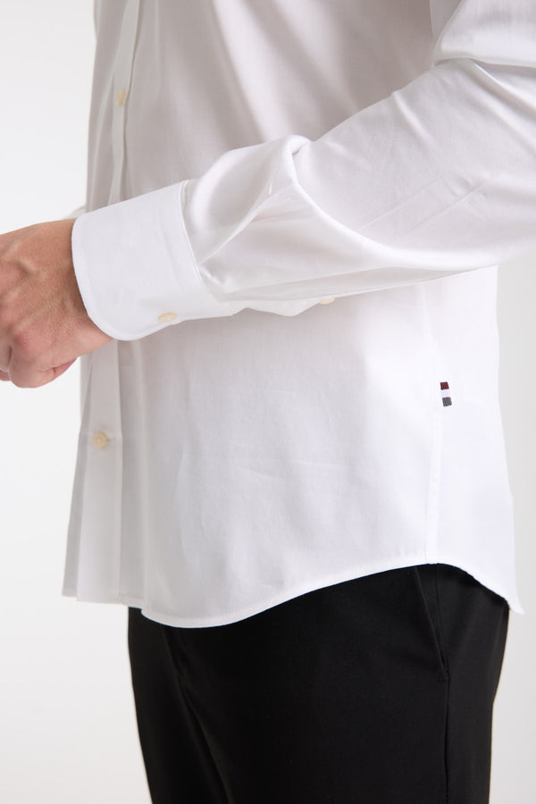 Camicia Uomo Leonardo Sport Satin Bianco
