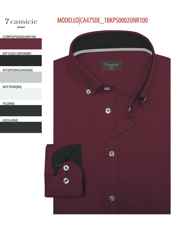 Leonardo Sport Poplin Stretch Man Shirt Red