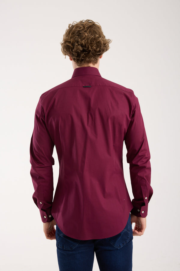 Leonardo Sport Poplin Stretch Man Shirt Red