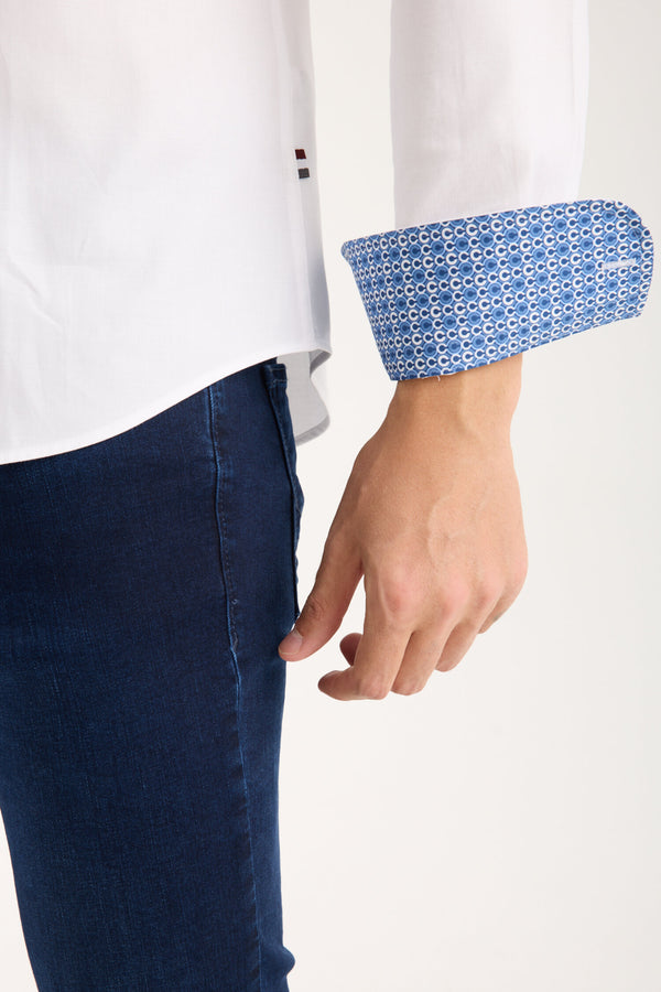 Leonardo Sport Herren Hemd Armored Weiss Weiss