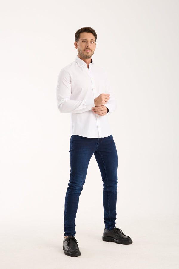 Leonardo Sport Herren Hemd Armored Weiss Weiss