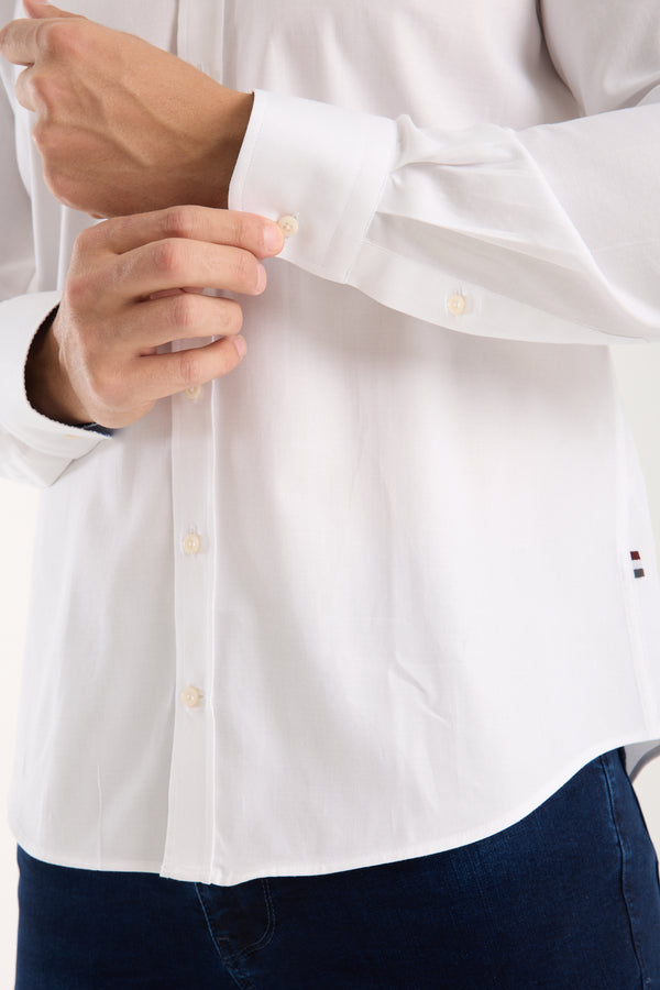 Camicia Uomo Leonardo Sport Armaturato Bianco Bianco