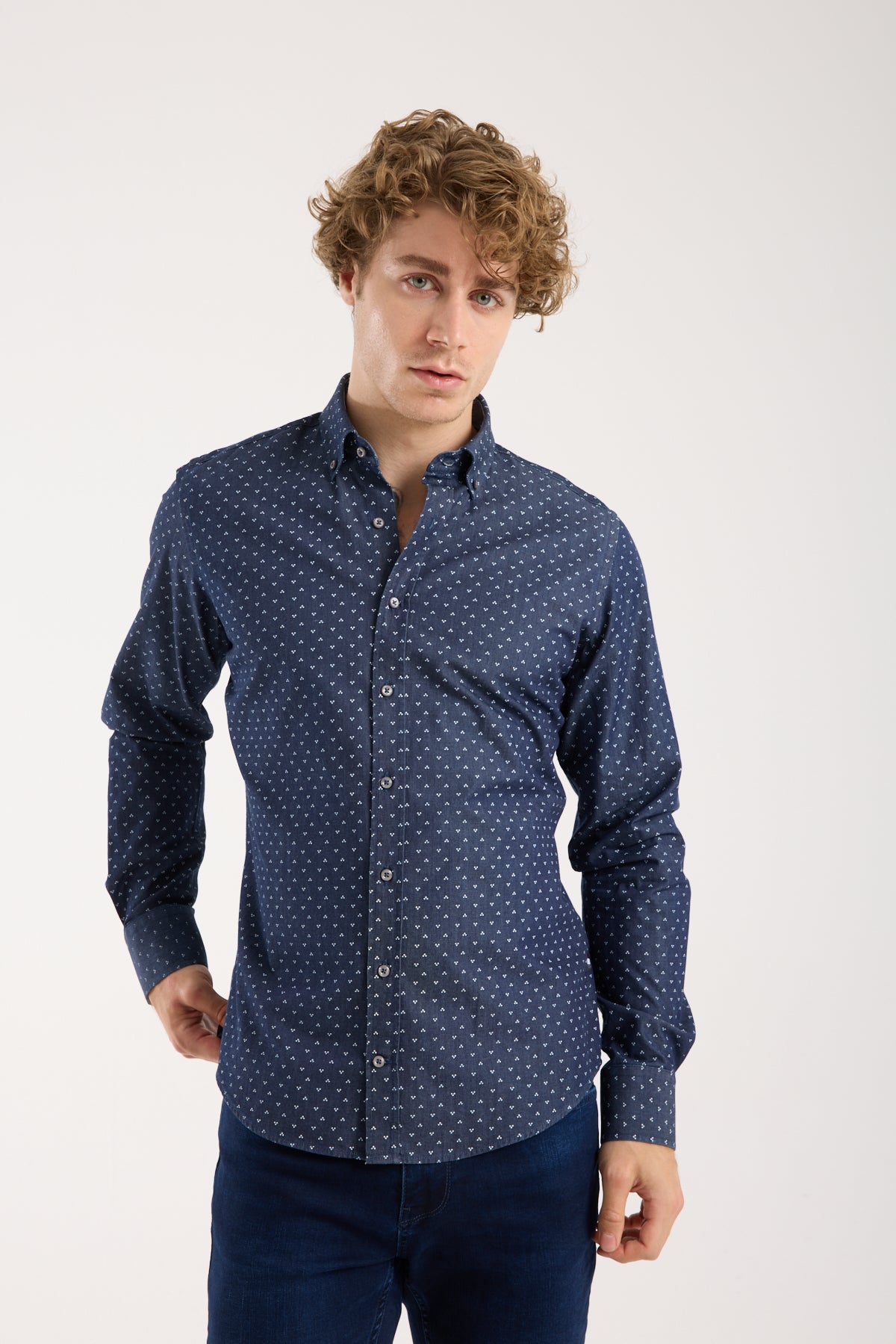 Albert Check Chemise Manches Longues Homme RHYTHM Albert Check Chemise Manches Longues Homme RHYTHM
