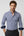 Camicia Uomo Leonardo Sport Popelin Stretch Bianco Blu