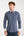 Sport Herren Hemd Poplin Stretch Blau Weiss