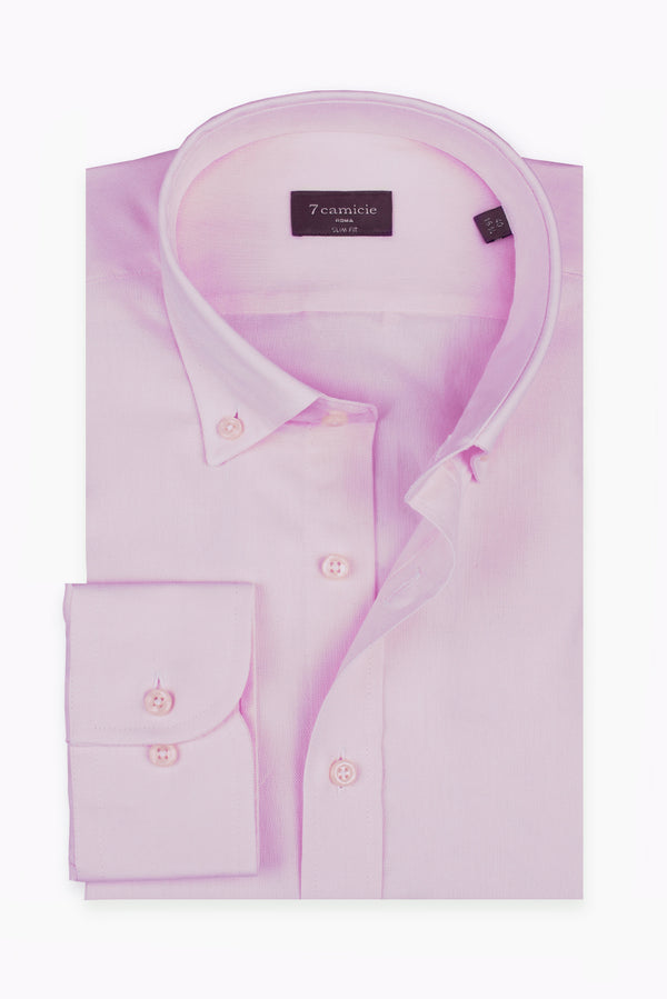 Camicia Uomo Leonardo Oxford Rosa