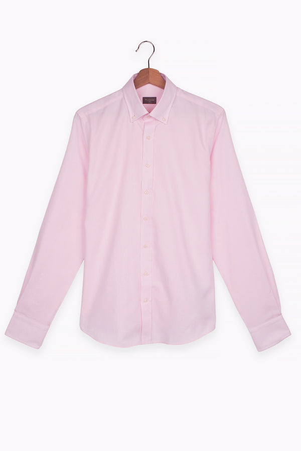 Leonardo Herren Hemd Oxford Rosa