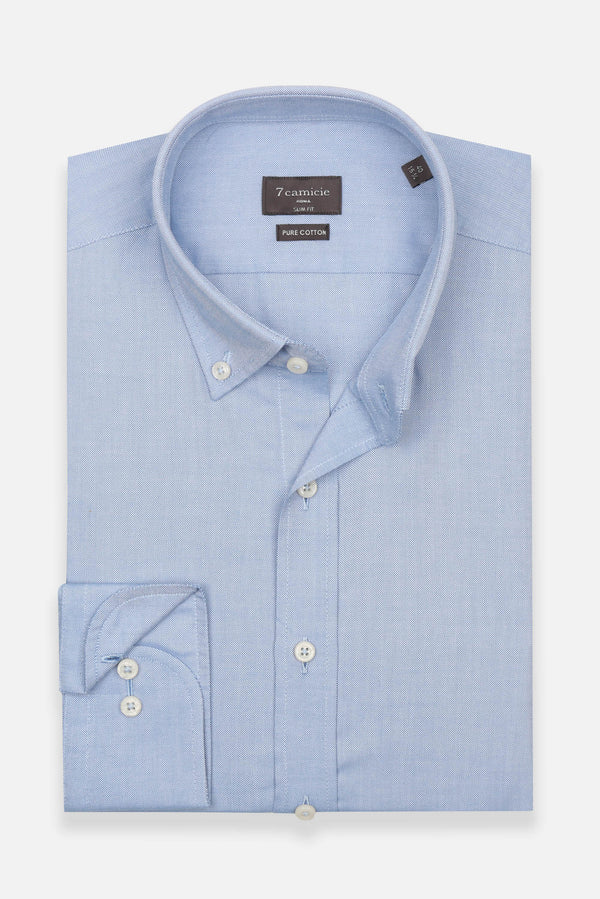 Leonardo Essential Herren Hemd Oxford Blau