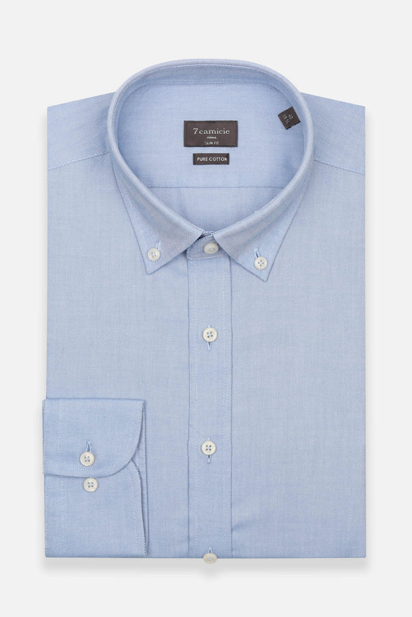 Camicia Uomo Leonardo Essential Oxford Blu