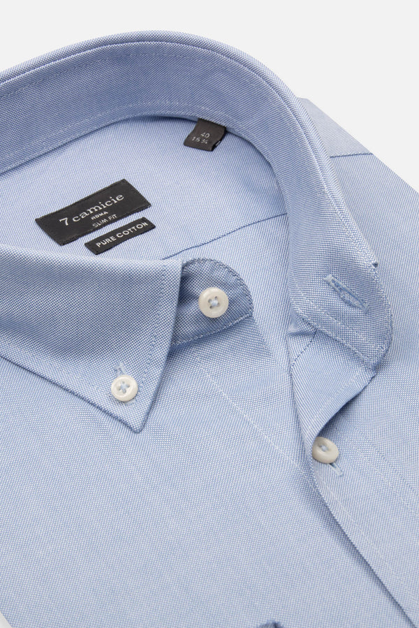 Camisa Hombre Leonardo Essential Oxford Azul