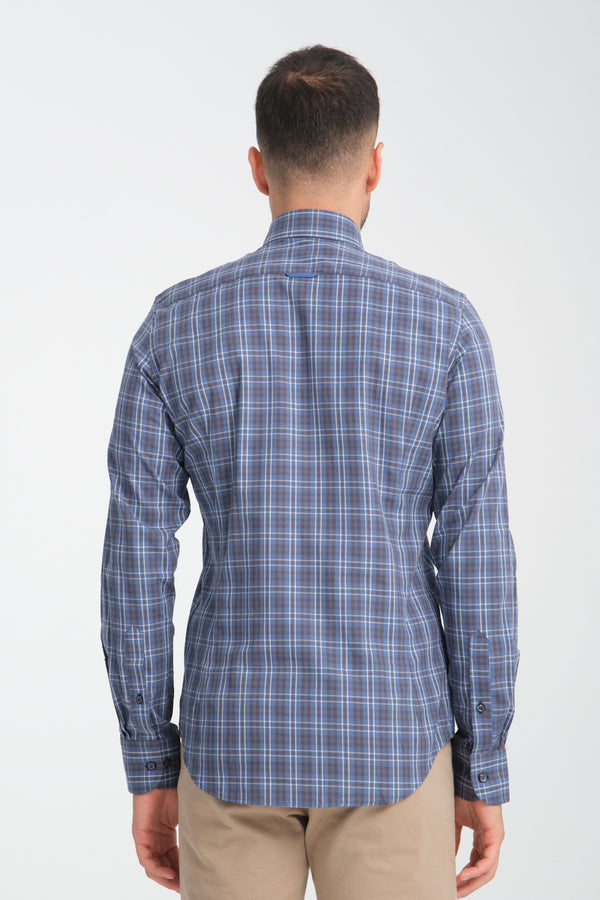 Camisa Hombre Donatello Iconic Oxford Azul Azul