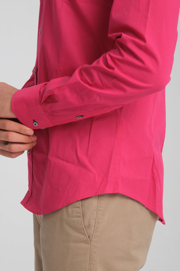 Camisa Hombre Donatello Sport Popelin Stretch Rosa