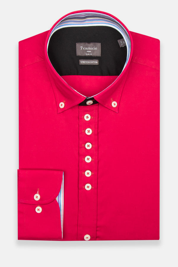 Camisa Hombre Donatello Iconic Popelin Stretch Rosa