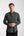 Camisa Hombre Donatello Iconic Popelin Stretch Negro Verde