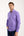 Donatello Iconic Poplin Stretch Man Shirt Purple