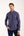 Camicia Uomo Donatello Iconic Popelin Stretch Blu Viola
