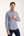 Camicia Uomo Donatello Iconic Popelin Stretch Blu Bianco