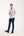 Camisa Hombre Donatello Iconic Popelin Stretch Blanco Azul