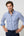Donatello Iconic Herren Hemd Popelin Weiss Blau