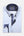Camisa Hombre Popelin Blanco Azul