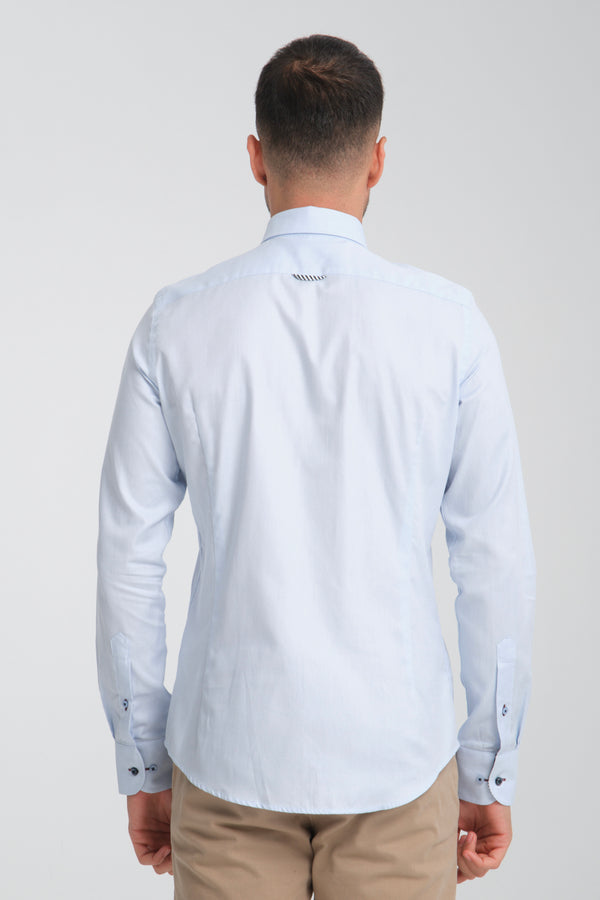 Camicia Uomo Sport Oxford Celeste