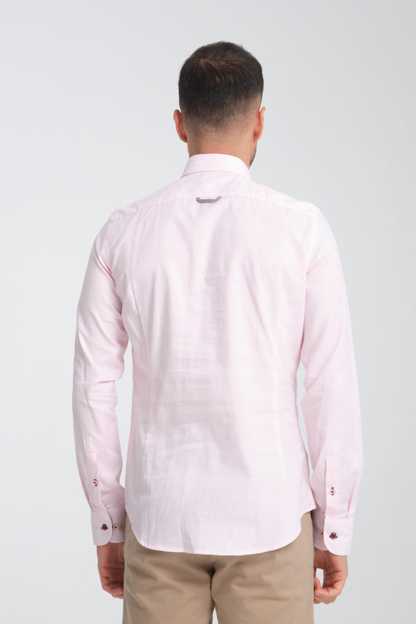 Camicia Uomo Sport Oxford Rosa