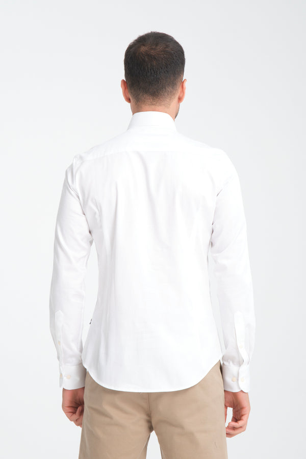 Satin Man Shirt White