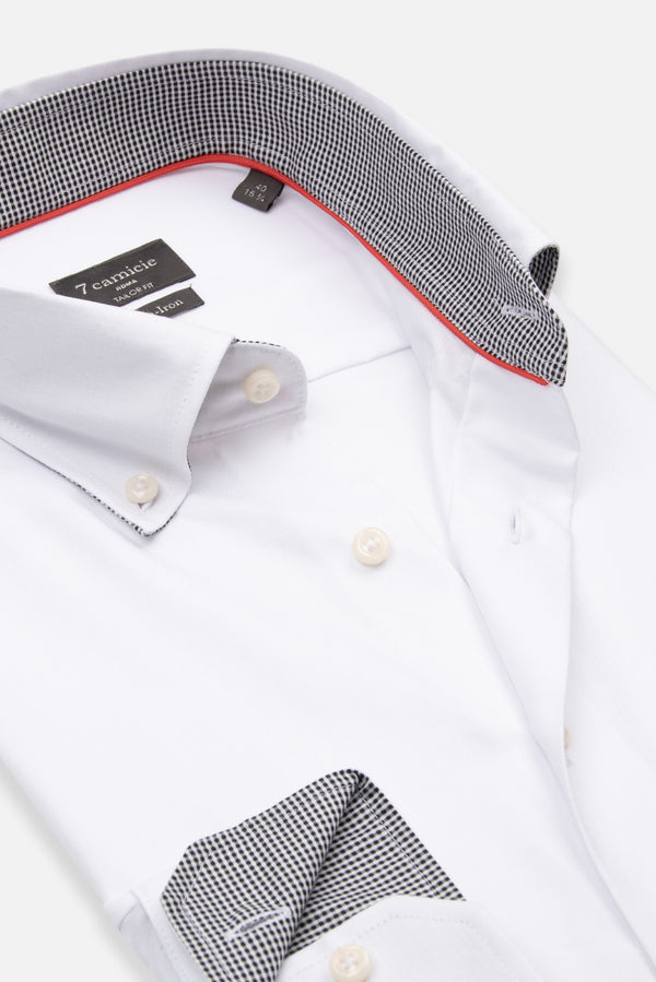 Camisa Hombre Sport Twill Blanco Sin plancha