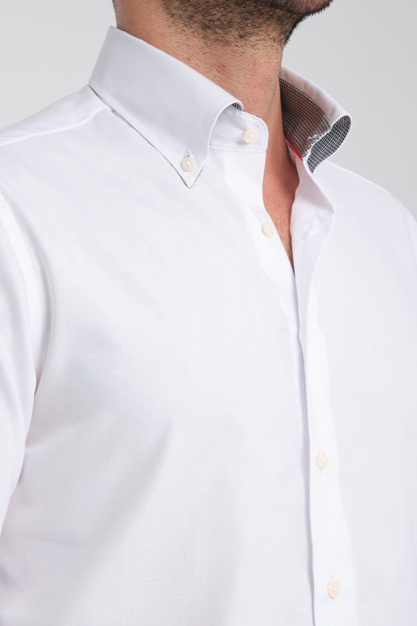 Camisa Hombre Sport Twill Blanco Sin plancha