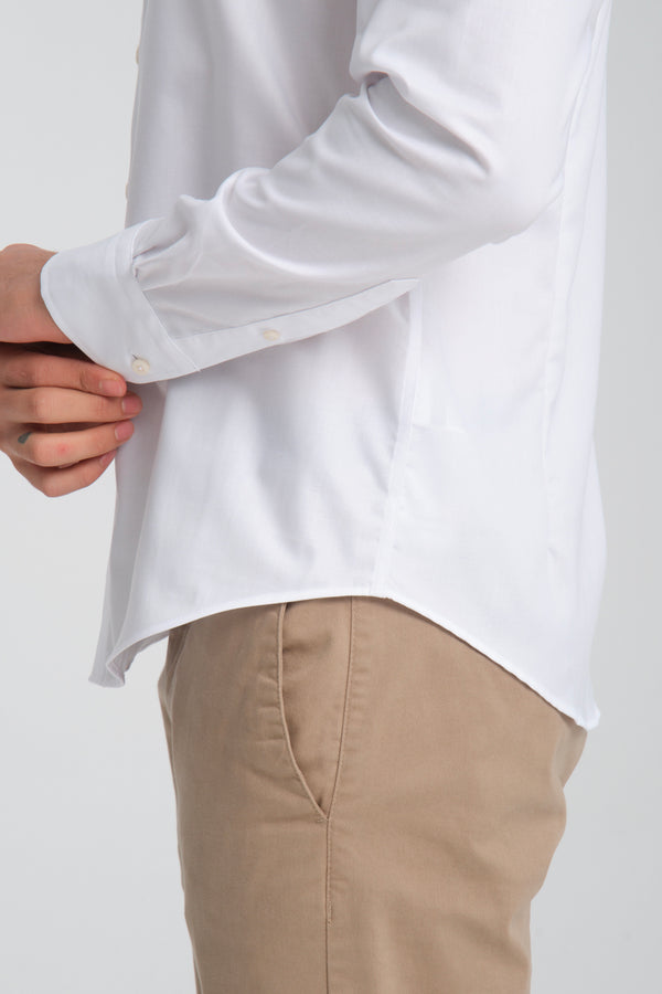 Camisa Hombre Sport Twill Blanco Sin plancha