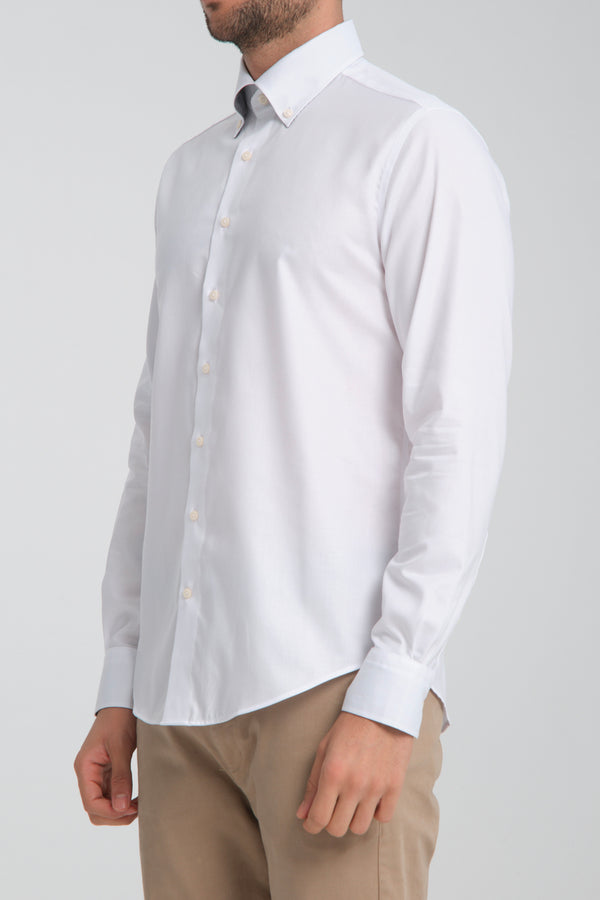 Camisa Hombre Sport Twill Blanco Sin plancha