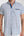 Iconic Herren Hemd Kurzarm Leinen Weiss Blau