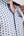 Iconic Herren Hemd Kurzarm Leinen Weiss Blau