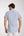 Iconic Herren Hemd Kurzarm Leinen Weiss Blau
