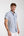 Iconic Herren Hemd Kurzarm Leinen Weiss Blau