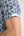 Camicia Uomo Manica Corta Lino Bianco Blu