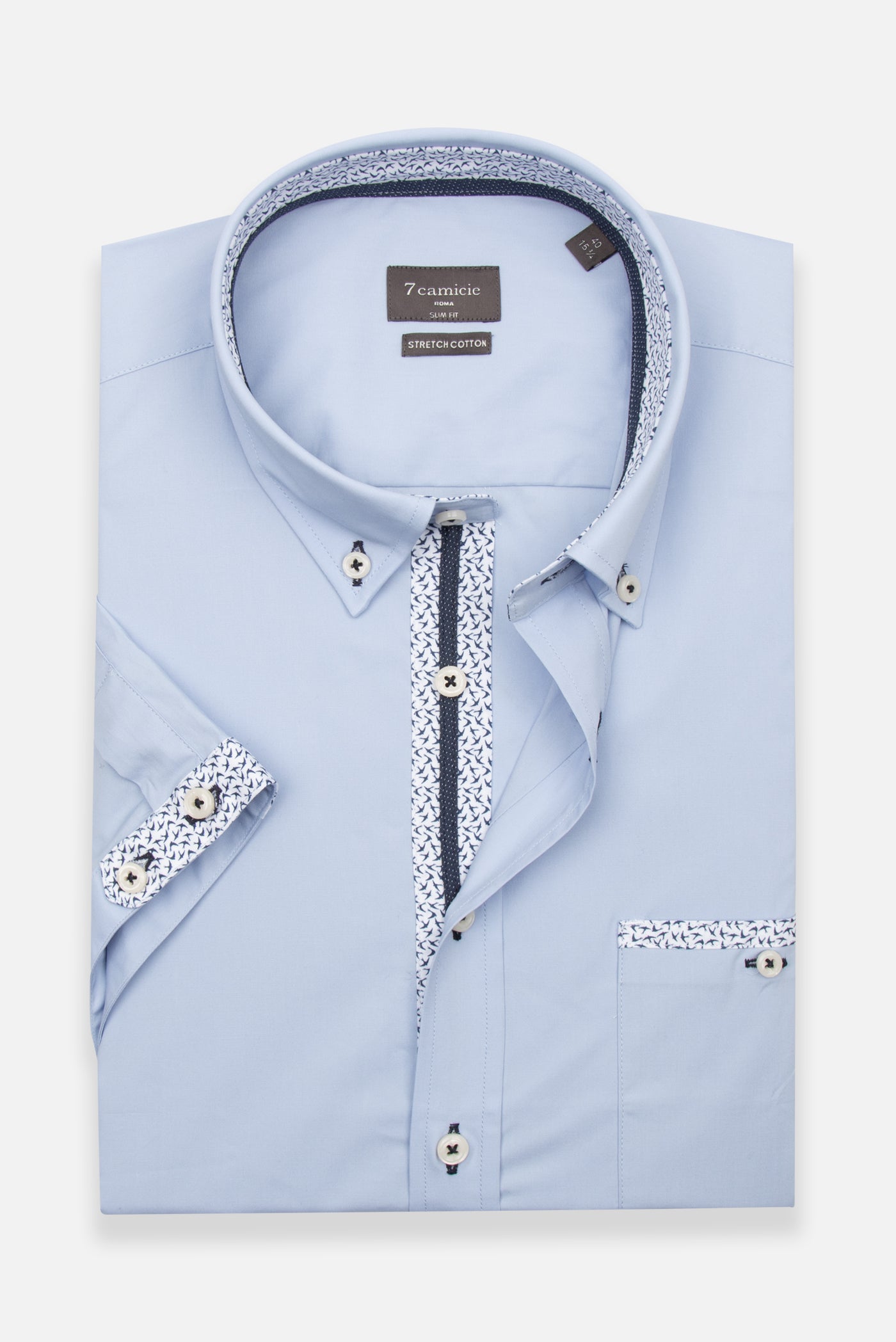 Chemise plaid à manches courtes Fermeture éclair Metalwood Studio Textured Caddie pour homme Bleu MWS25 04 07 BLU Chemise plaid à manches courtes Fermeture éclair Metalwood Studio Textured Caddie pour homme Bleu MWS25 04 07 BLU
