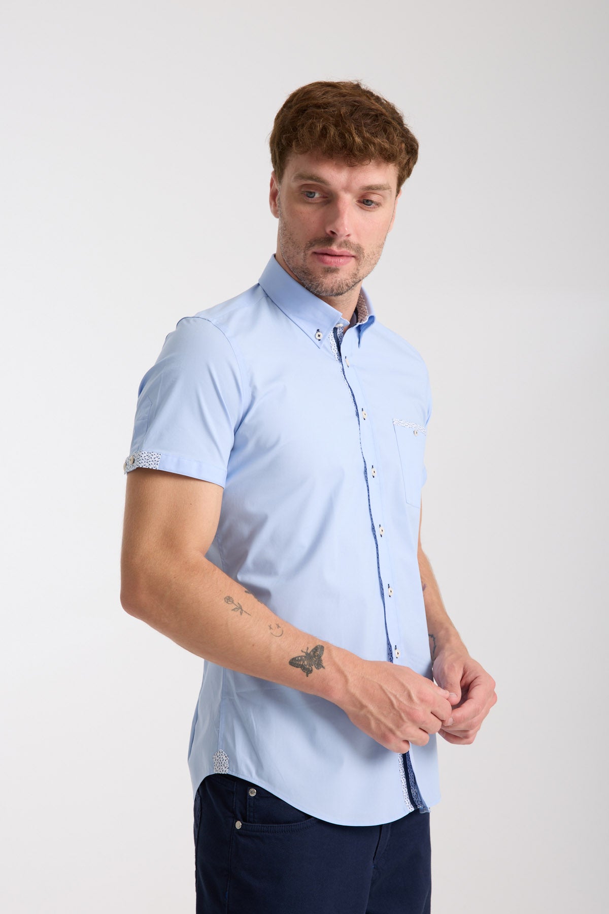 Camicia Uomo Nera Ossidiana - Abbigliamento Uomo Su Misura ® Gallarate (VA - Foto 7