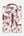 Iconic Herren Hemd Kurzarm Poplin Stretch Weiss Rot