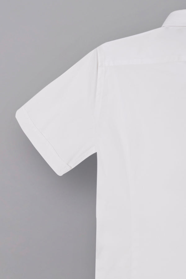 Leonardo Poplin Stretch Man Shirt White