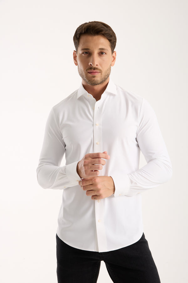Essentials Tencel Man Shirt White