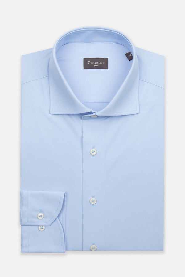 Essentials Tencel Man Shirt Light Blue