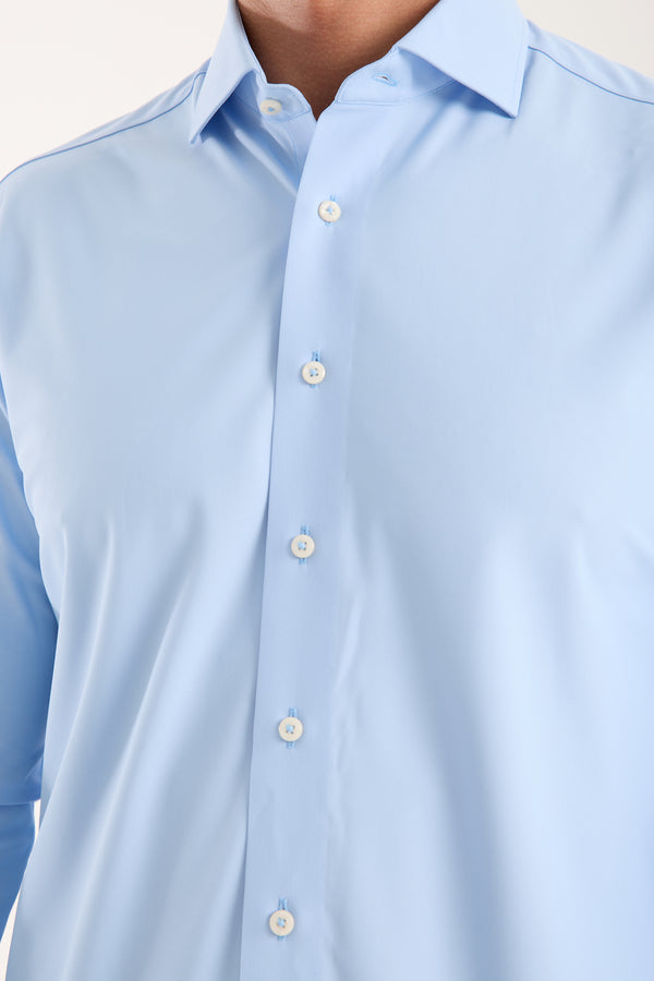 Essentials Tencel Man Shirt Light Blue