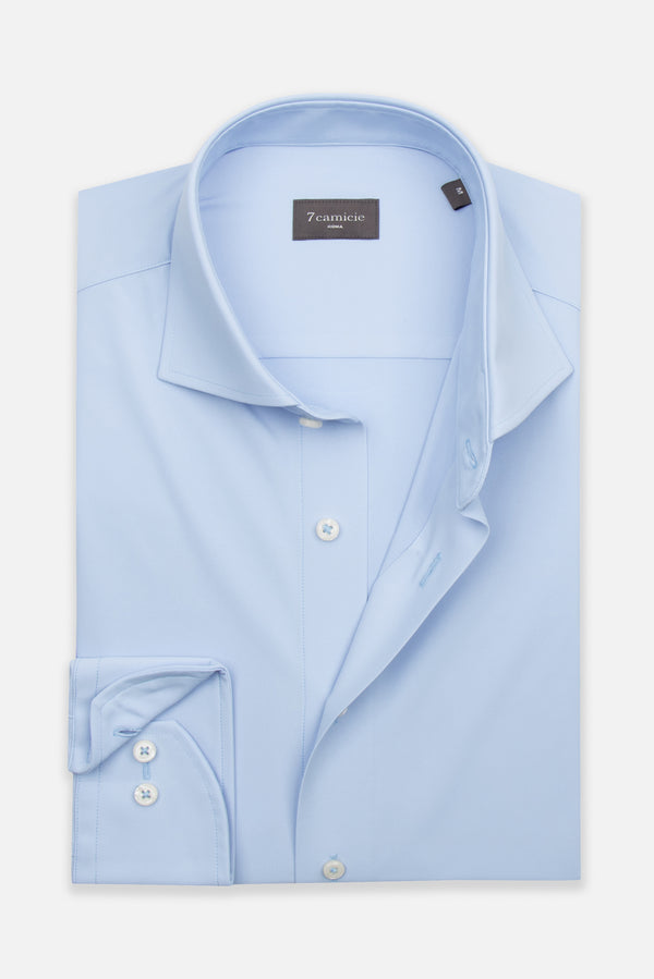 Essentials Tencel Man Shirt Light Blue