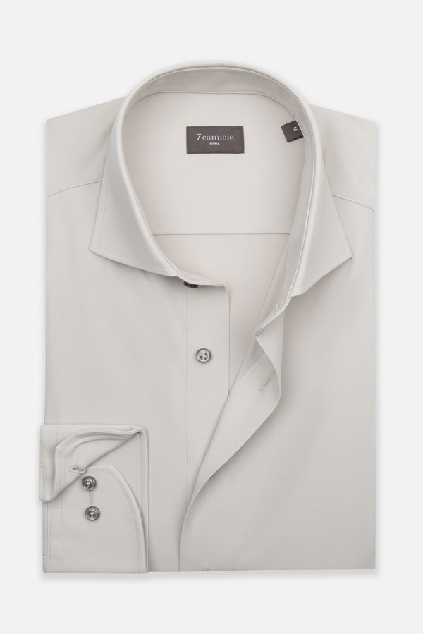 Essentials Tencel Man Shirt Light Grey