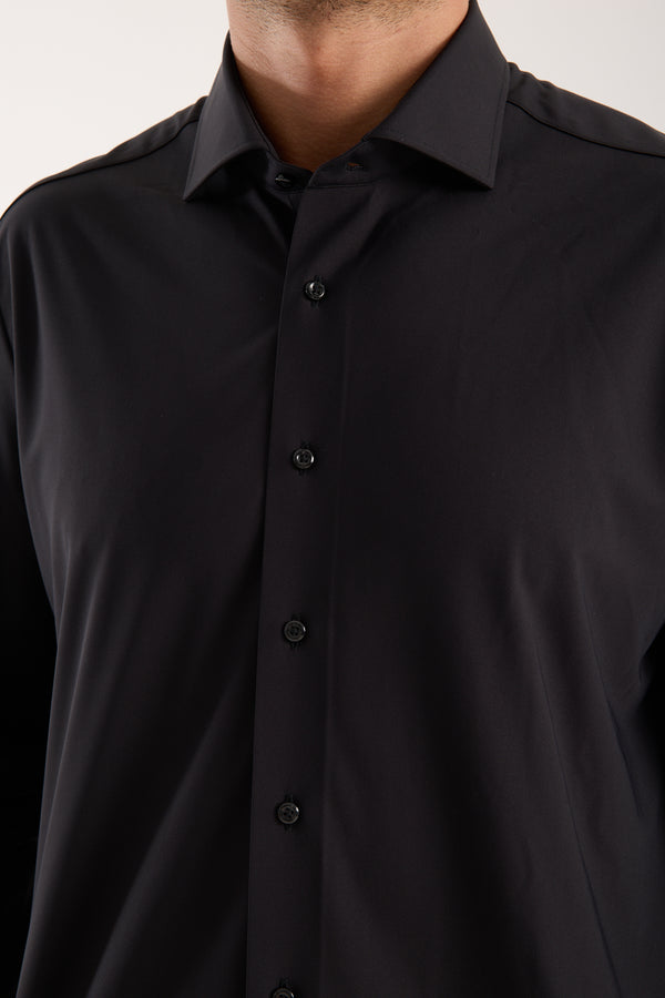 Essentials Tencel Man Shirt Black