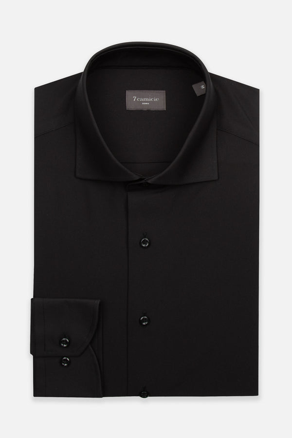 Essentials Tencel Man Shirt Black