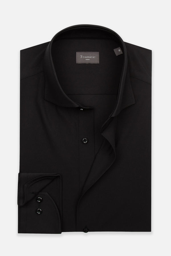 Essentials Tencel Man Shirt Black