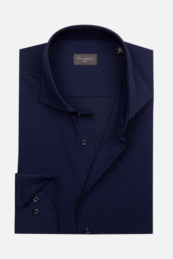 Essentials Tencel Man Shirt Blue